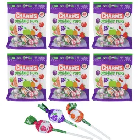 150 Pc Charms Organic Pops Healthy Candy Natural Flavors Vegan Lollipops Suckers