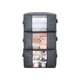 3 Large Clothes Storage Bag Organizers