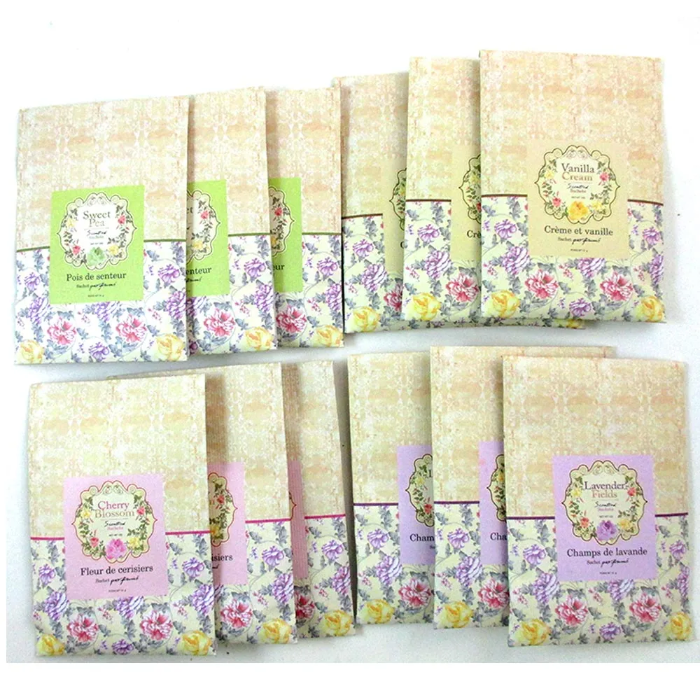 3 Scented Fragrance Sachet Bags Wardrobe Home Drawer Perfume Pouch Party Favor