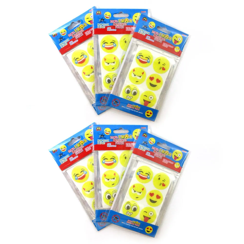 36 Pc Emoji Mosquito Repellent Patch Baby Sticker Protect Kids Natural Non Toxic
