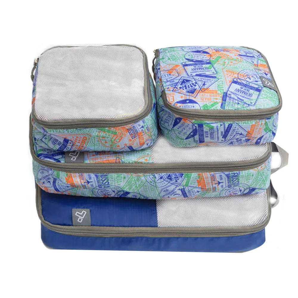 4 Pc Travelon Soft Packing Organizer Toiletry Makeup Cosmetic Bag Zipper Holder