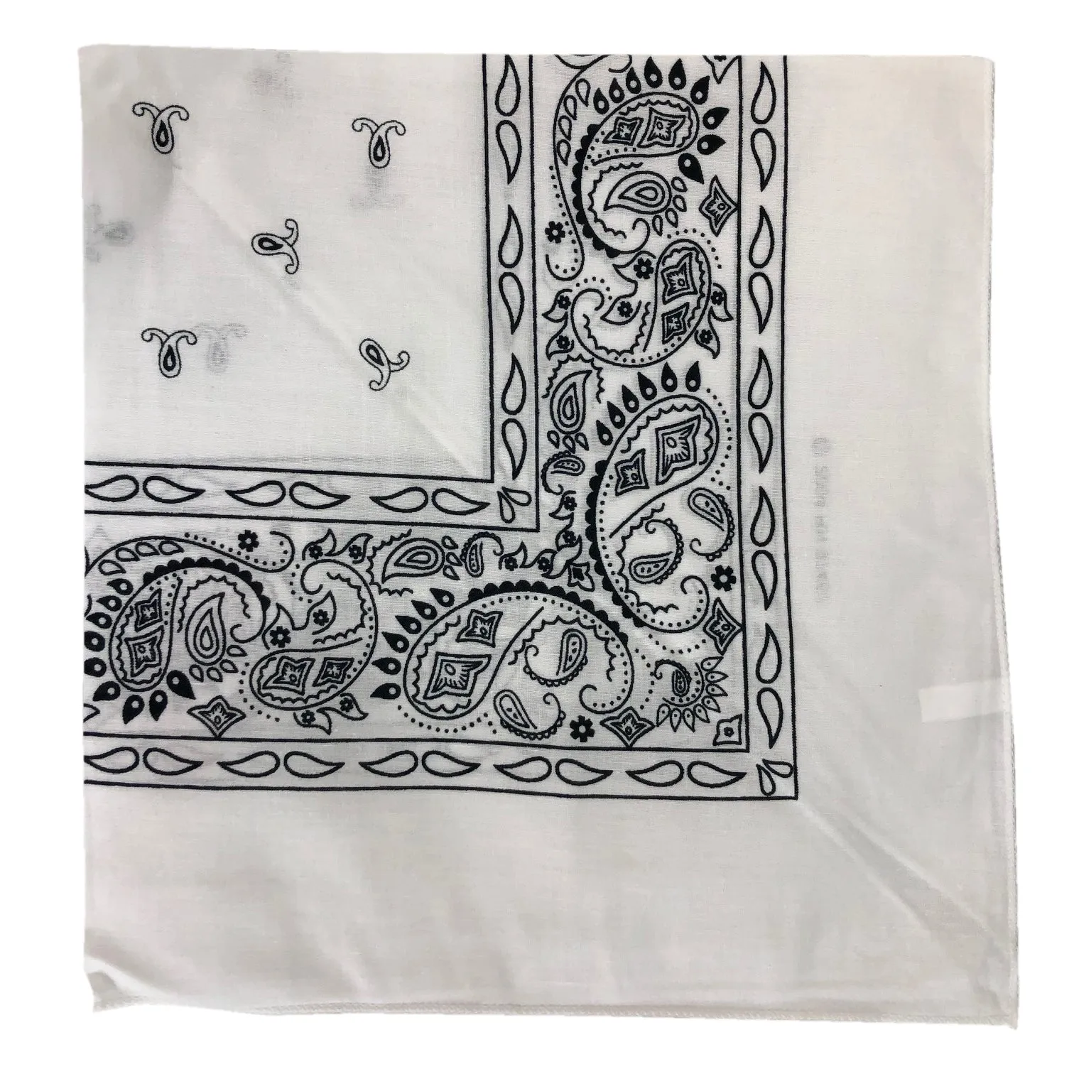 600 ct Triangle 100% Cotton Bandana - By Case