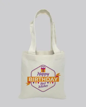 6" MINI Custom Tote Bags 100% Cotton - Personalized Gift Tote Bags