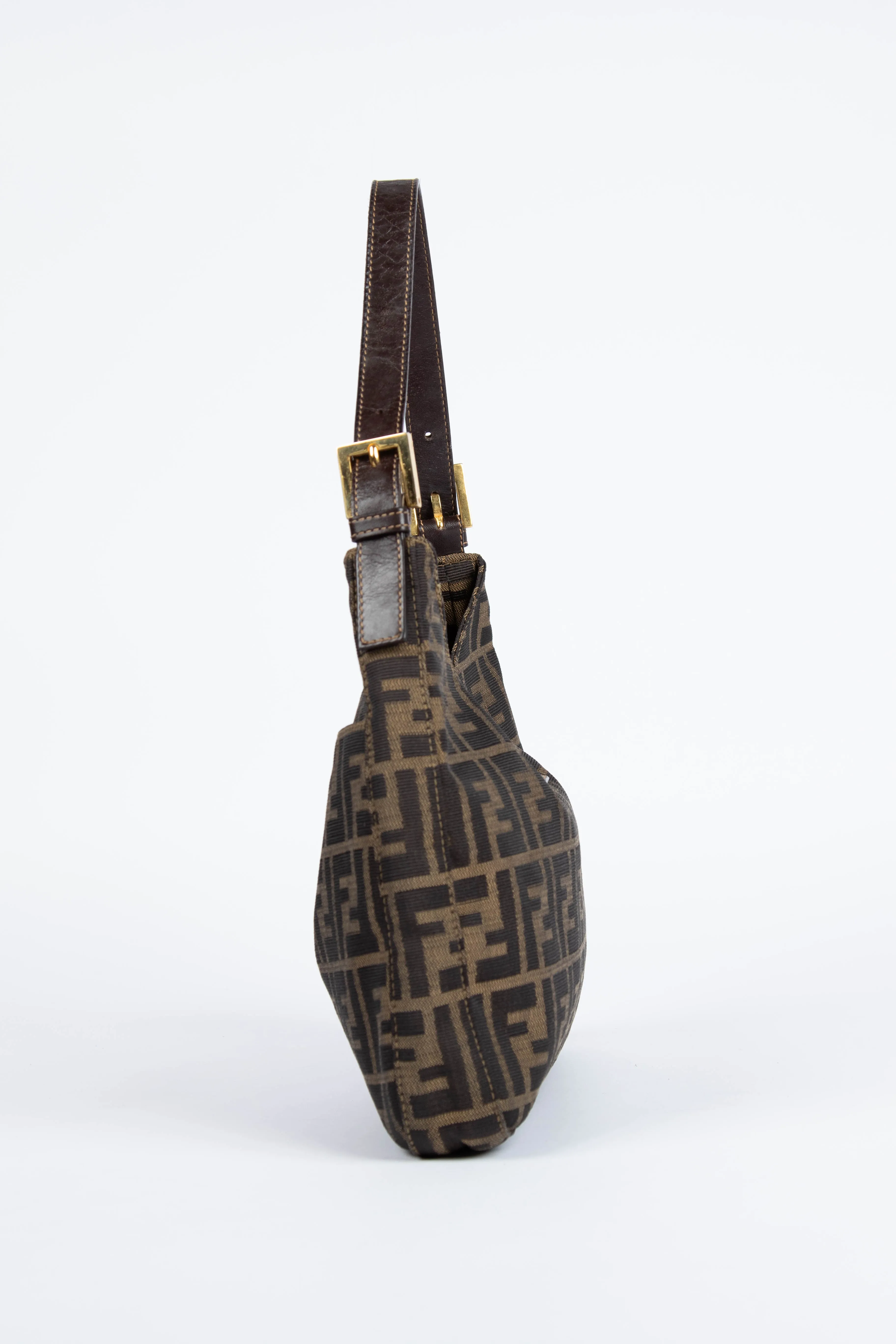 90s Fendi Zucca Shoulder Bag GHW