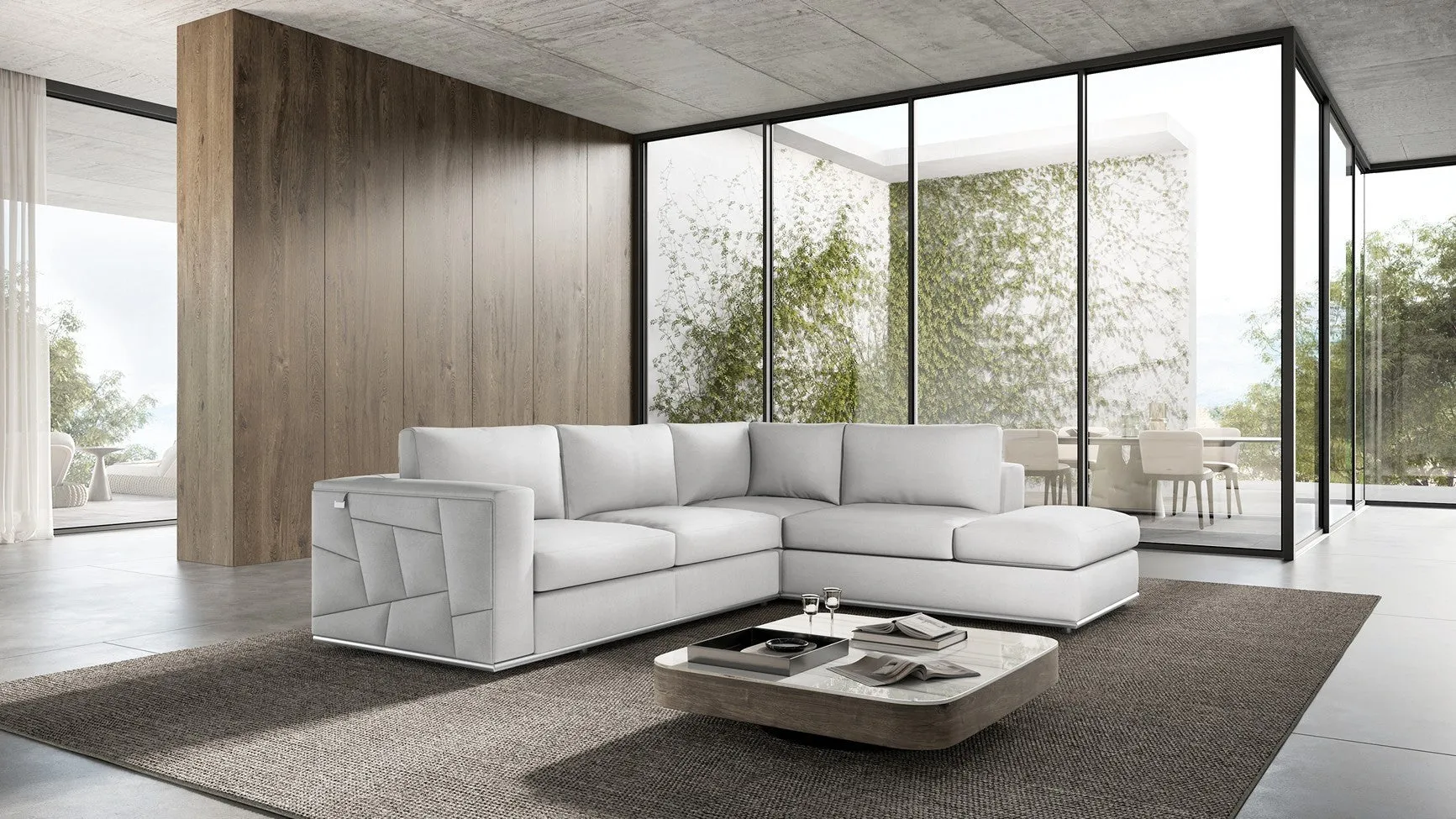 998 - White RAF Sectional Sofa