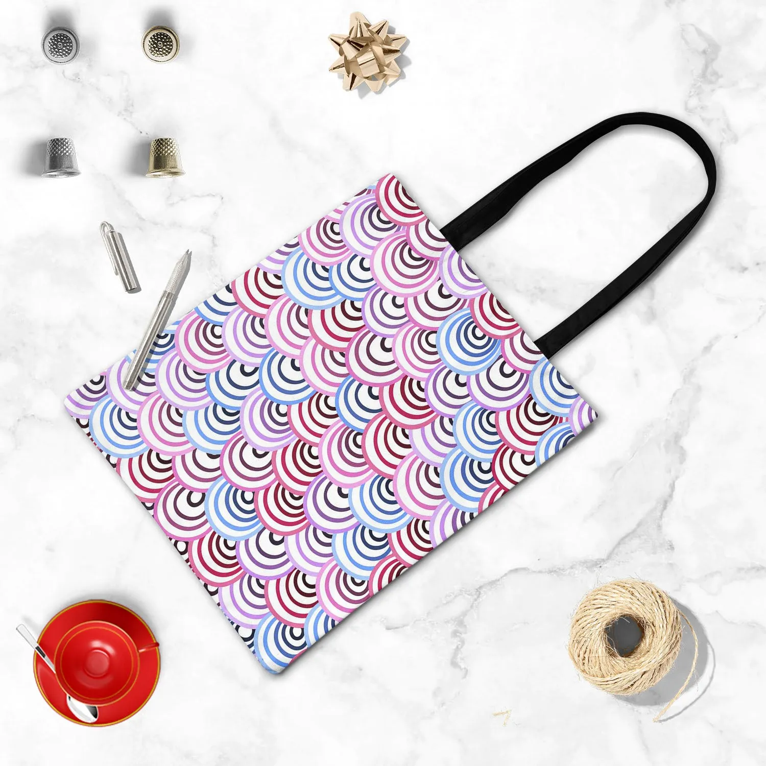 Abstract Doodles D2 Tote Bag Shoulder Purse | Multipurpose