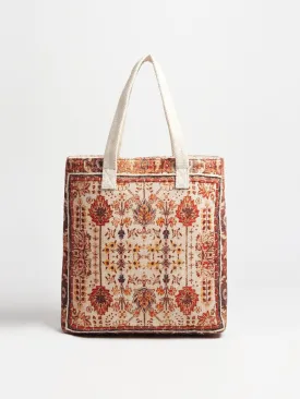 ADRIA - HAND BLOCK COTTON PRINTED TOTE BAG