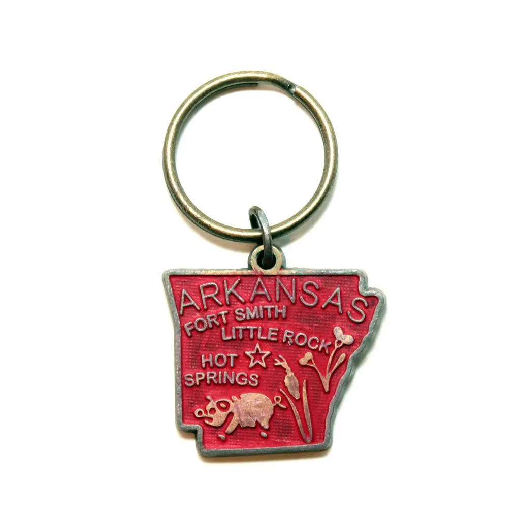 Arkansas Key Chain - Quality Metal Key Ring