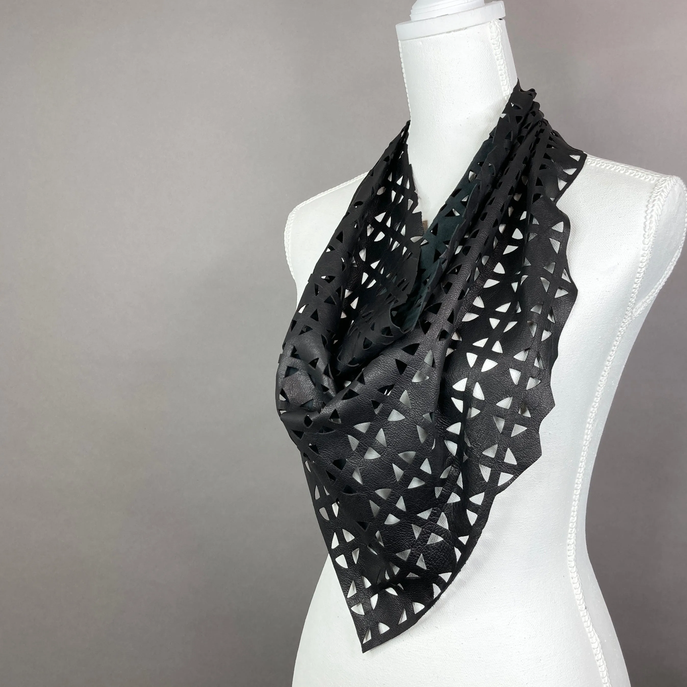BEX laser cut Leather Scarf