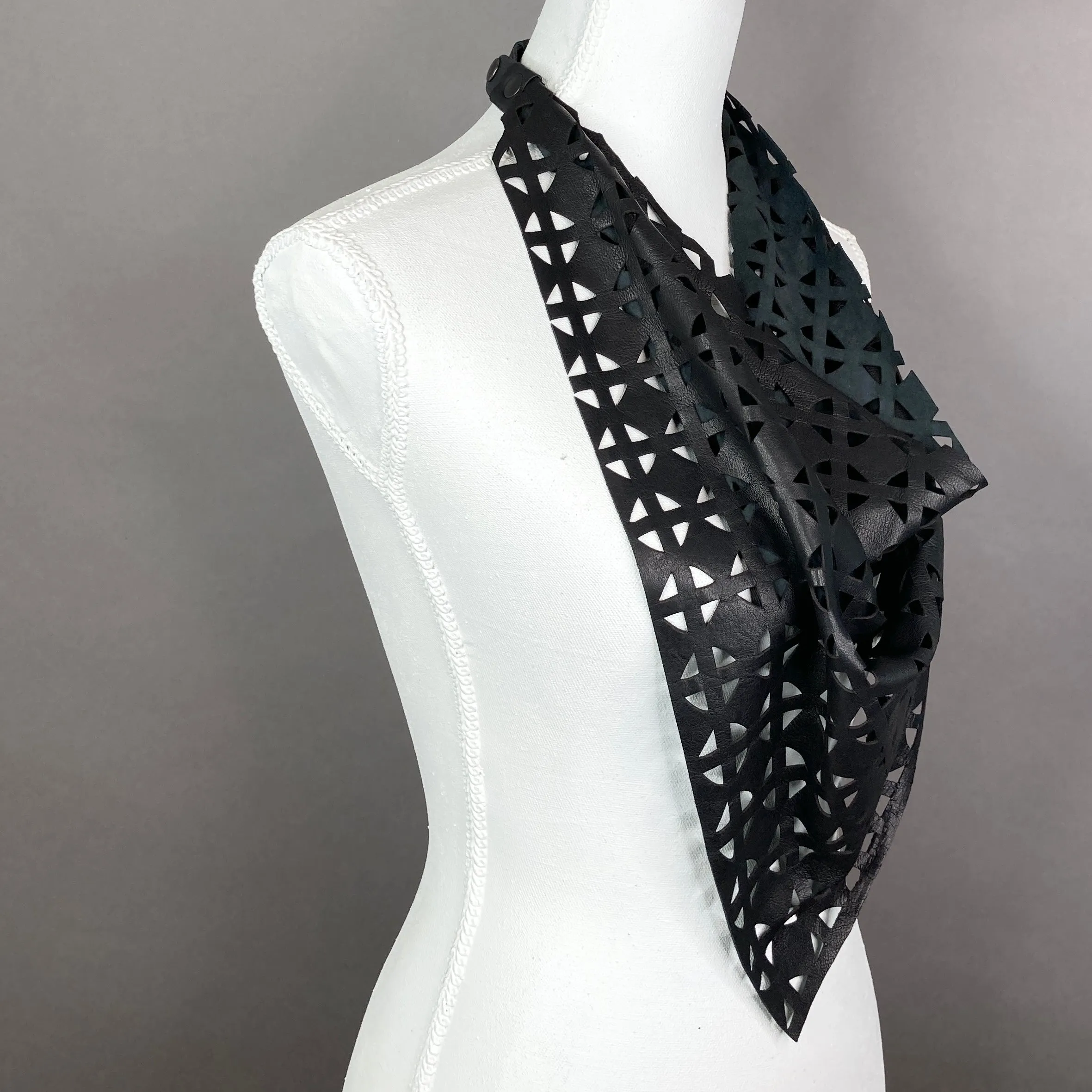 BEX laser cut Leather Scarf