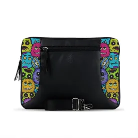 Black Mixed Laptop Sleeve Little Monsters