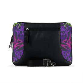 Black Mixed Laptop Sleeve Purple Skin