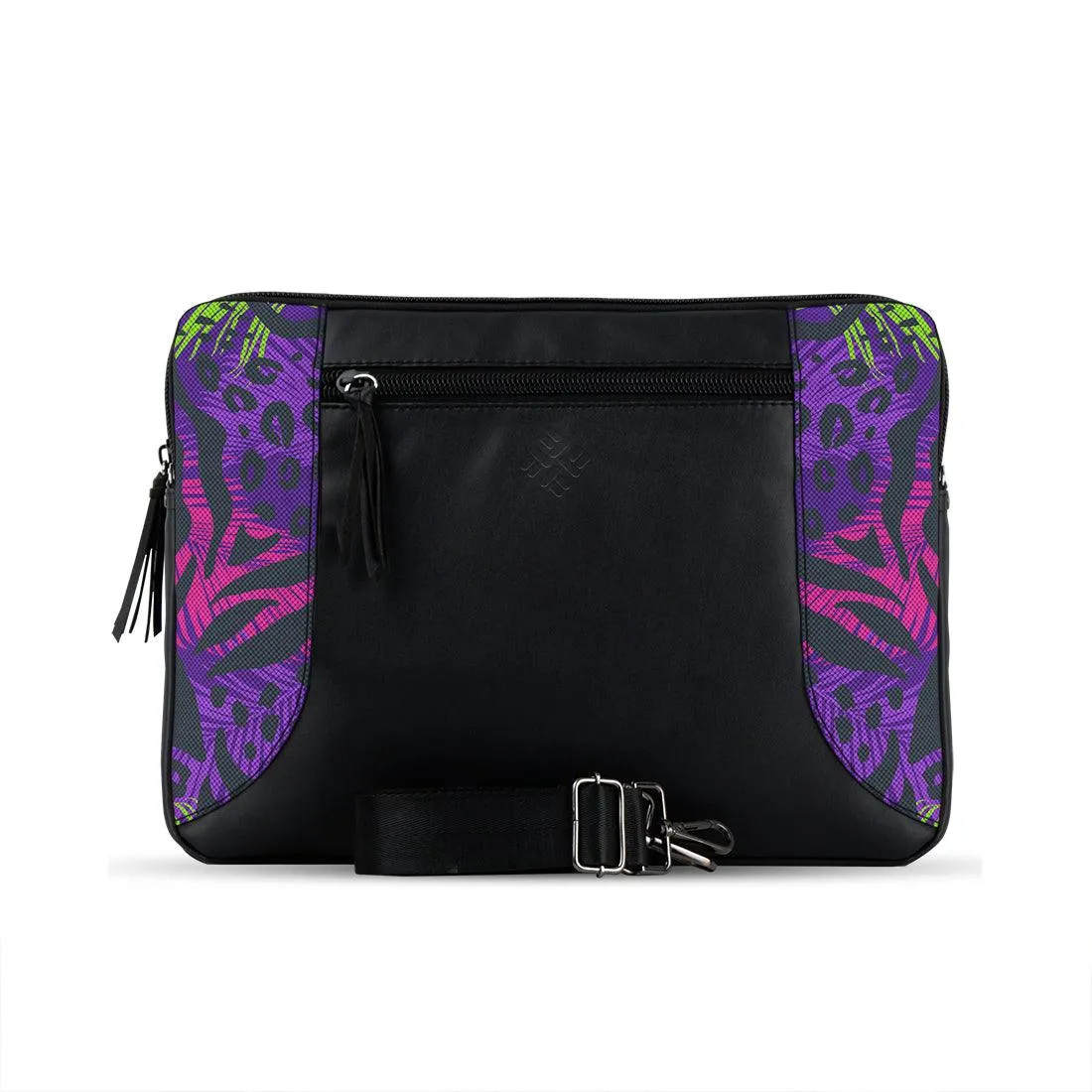 Black Mixed Laptop Sleeve Purple Skin