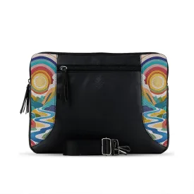 Black Mixed Laptop Sleeve Ripple