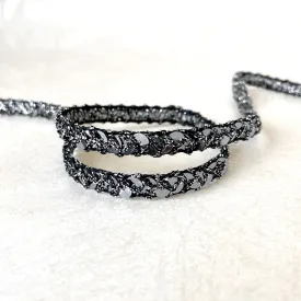 Black Sequin Trim