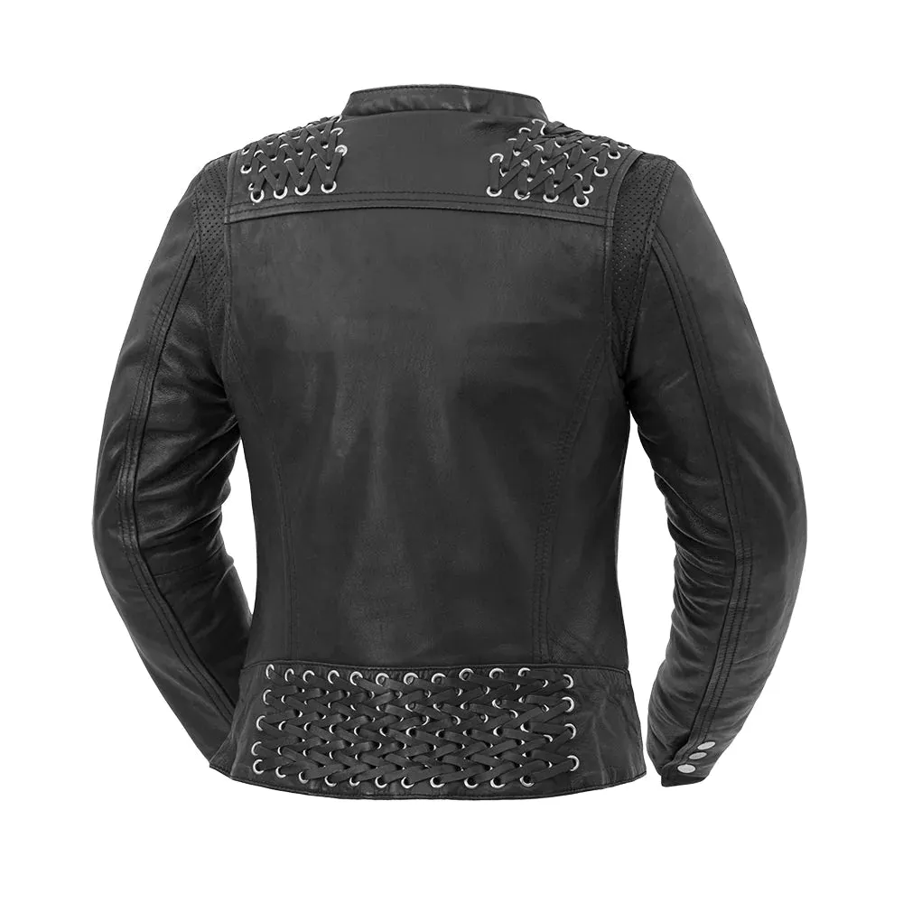 Black Widow - Women's Leather Motorcycle Jacket