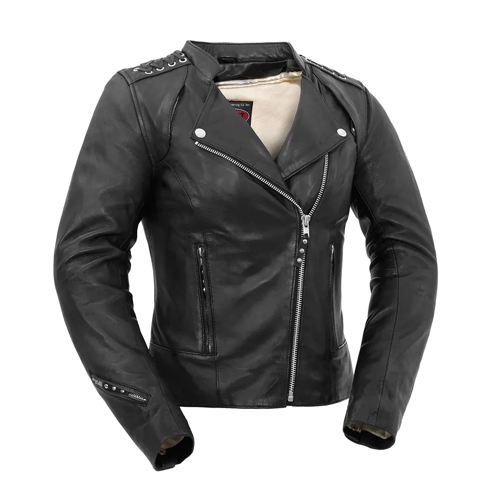 Black Widow - Women's Leather Motorcycle Jacket