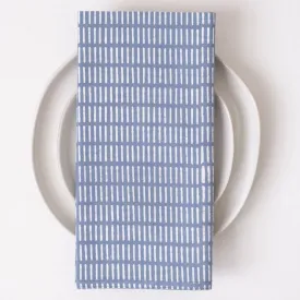 Block Printed Napkins - Pontis Stripes Cloud