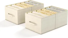 Blushbees® Large Clothing Drawer Organizers with Handle