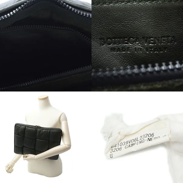 Bottega Veneta Lambskin Intrecciato Folded Clutch Bag 641039