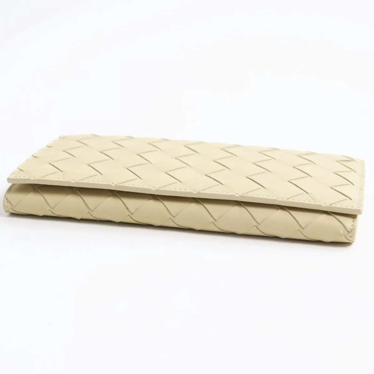 Bottega Veneta Leather Flap Wallet 666953