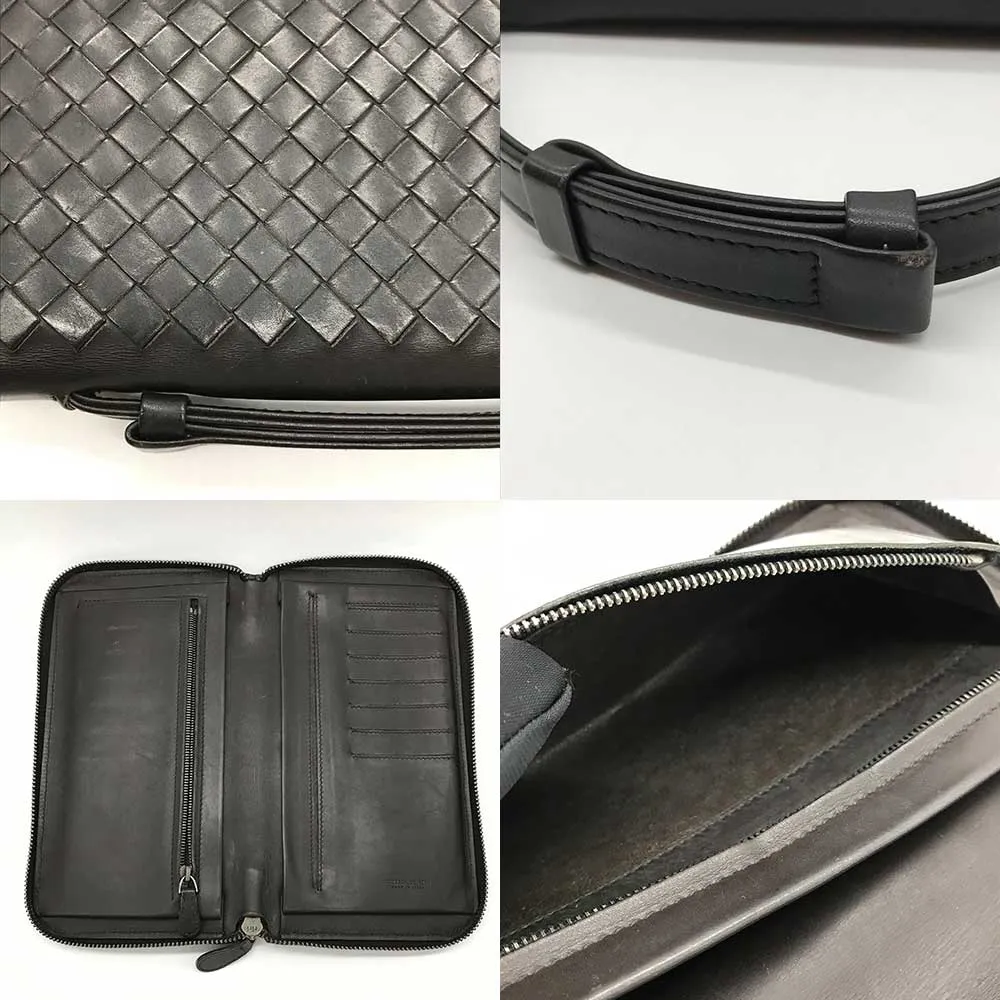 Bottega Veneta Leather Travel Wallet 169730