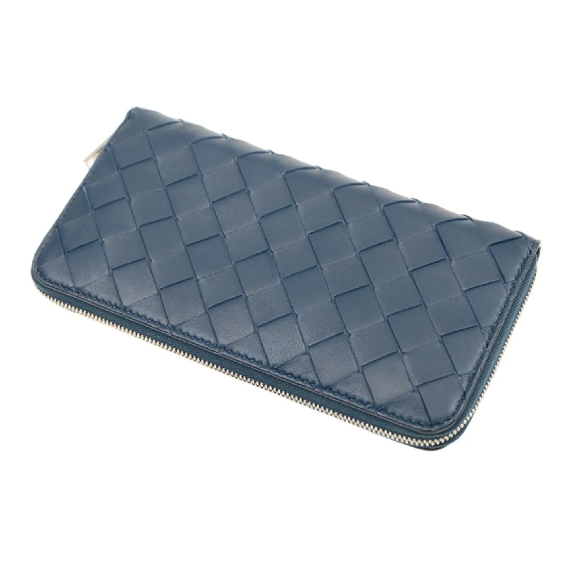 Bottega Veneta Long Zipper Leather Wallet