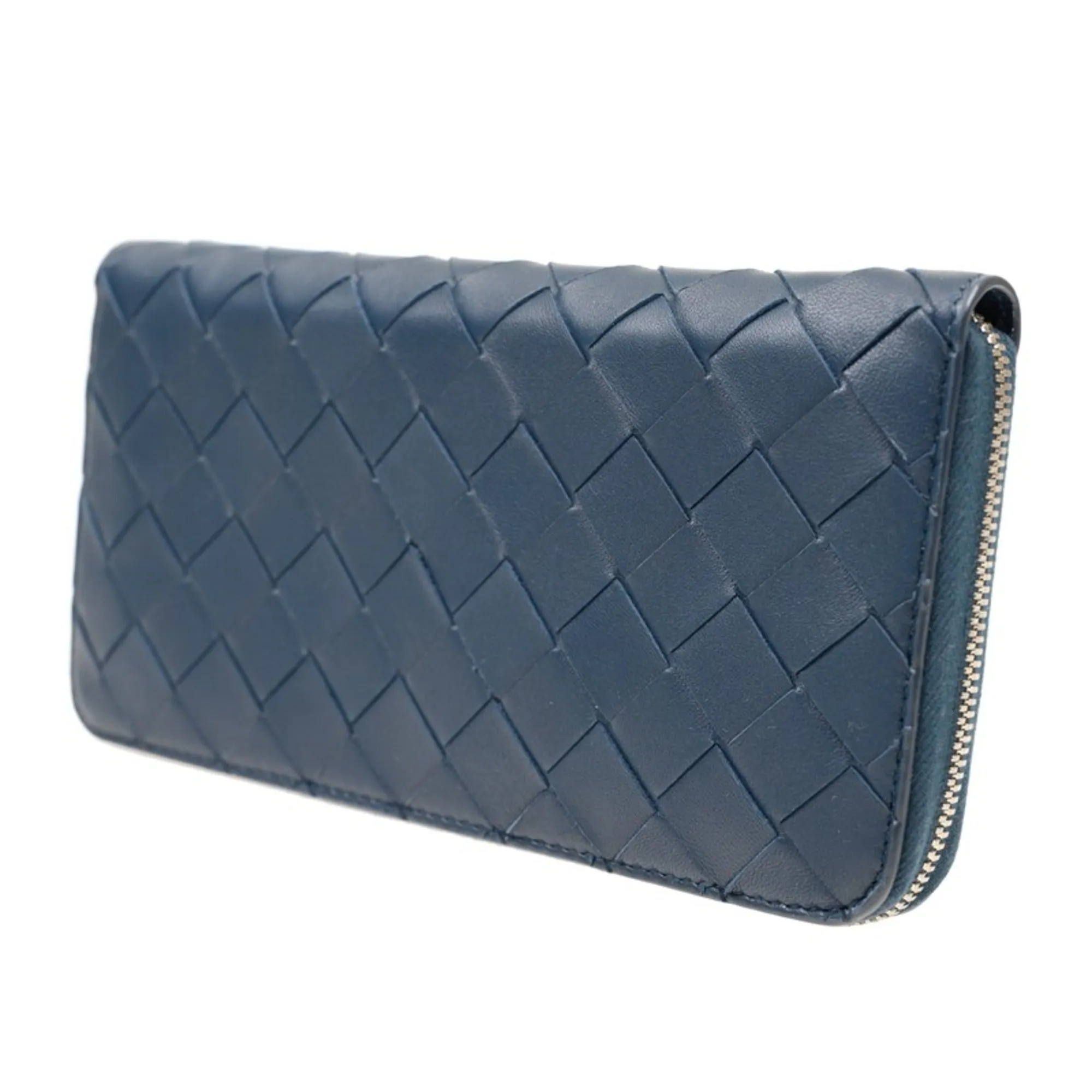 Bottega Veneta Long Zipper Leather Wallet