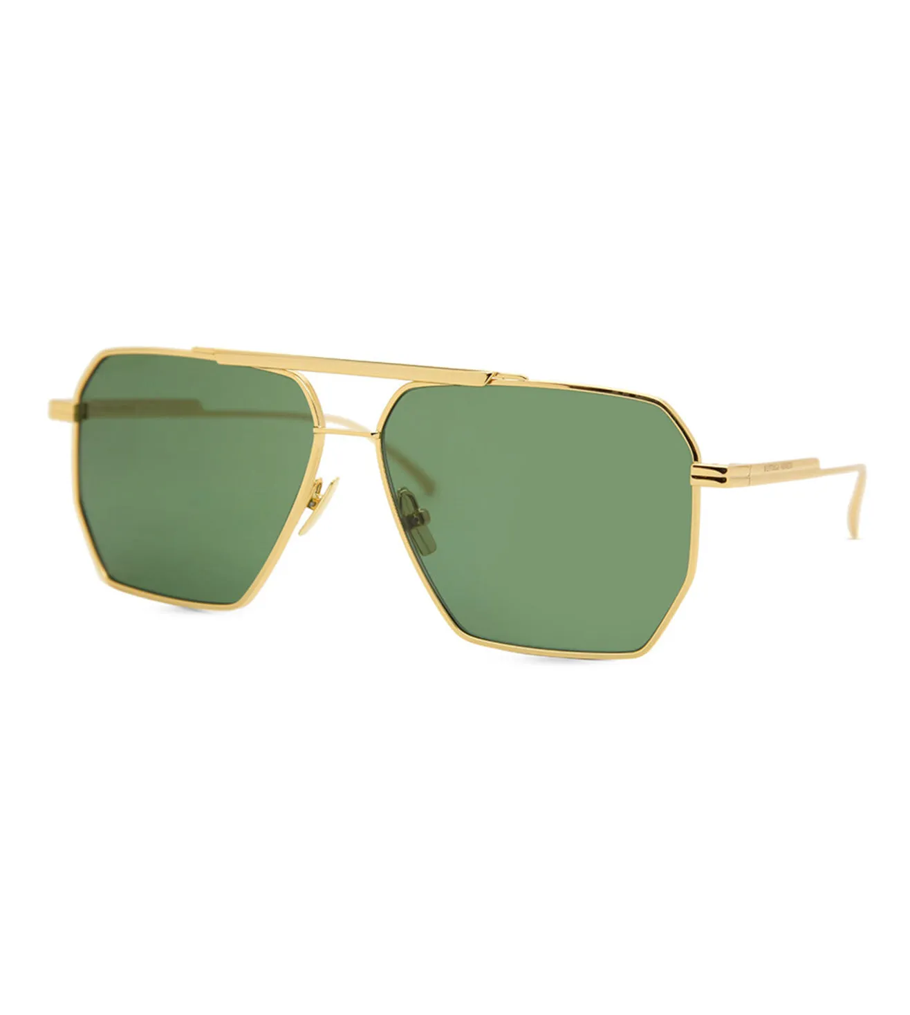 Bottega Veneta Men's Green Aviator Sunglasses