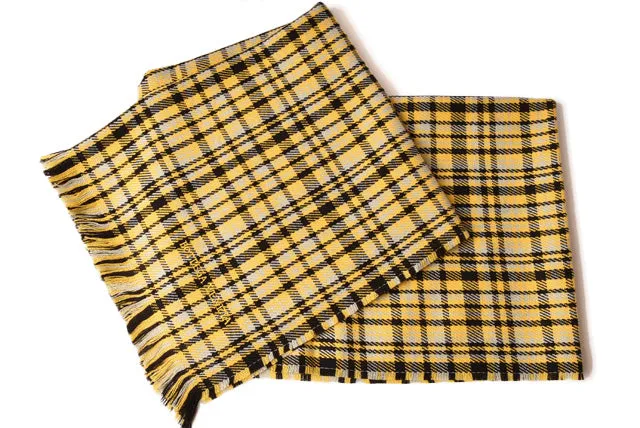 Bottega Veneta Wool Scarf Yellow/Black