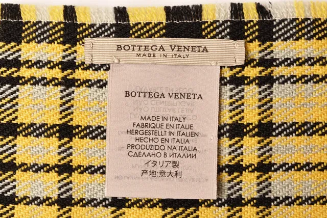 Bottega Veneta Wool Scarf Yellow/Black