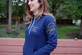 Brand Badge Hoodie - Navy