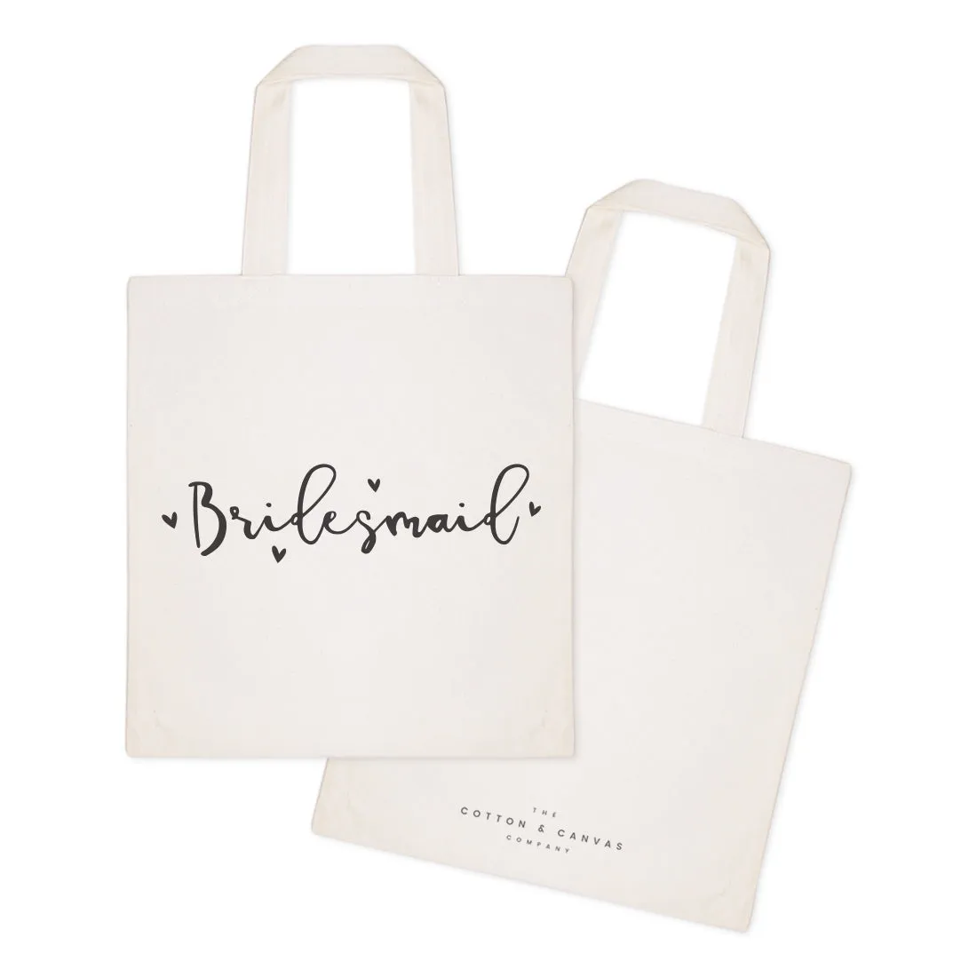 Bridesmaid Wedding Cotton Canvas Tote Bag
