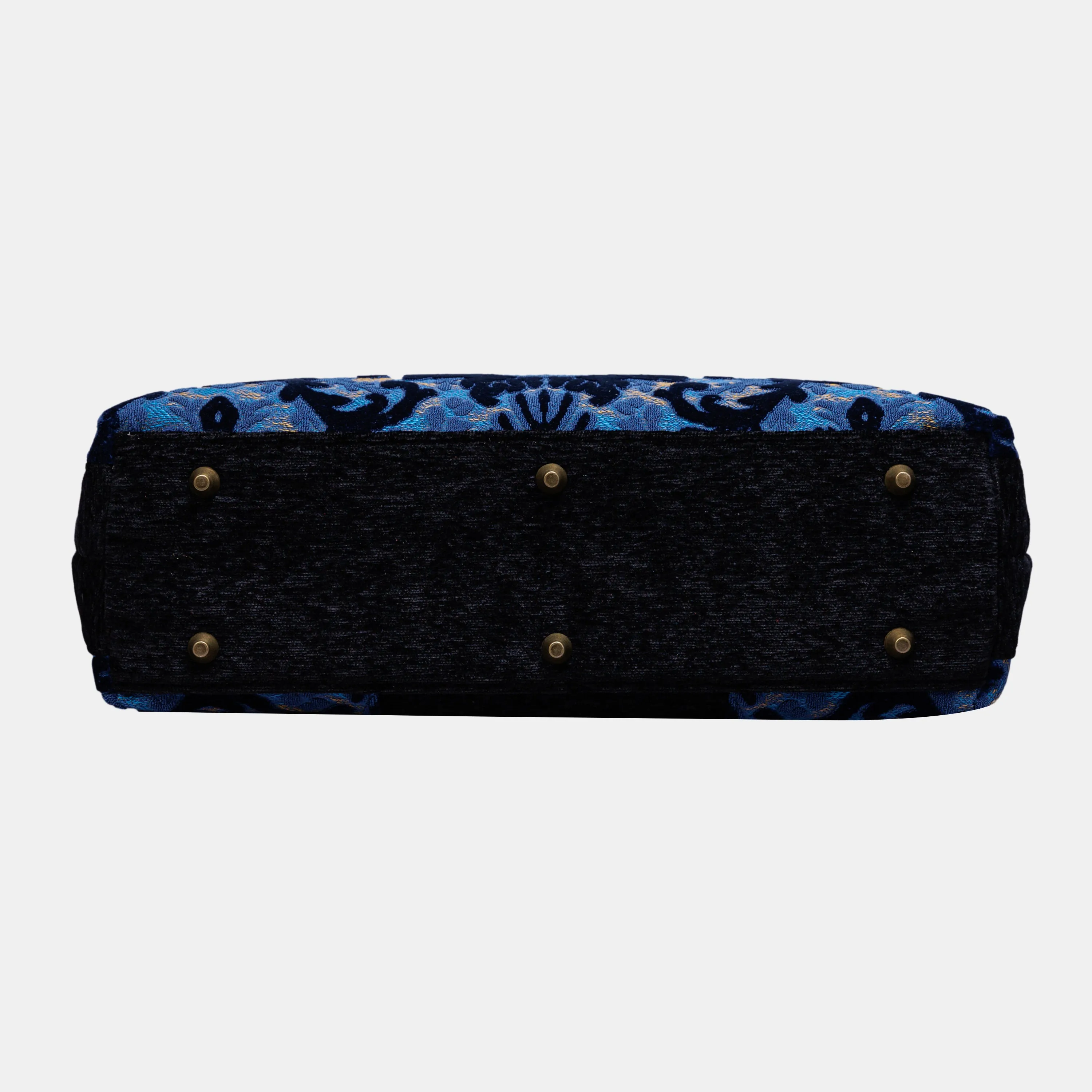 Burnout Velvet Navy Laptop Work Bag
