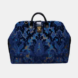 Burnout Velvet Navy Laptop Work Bag