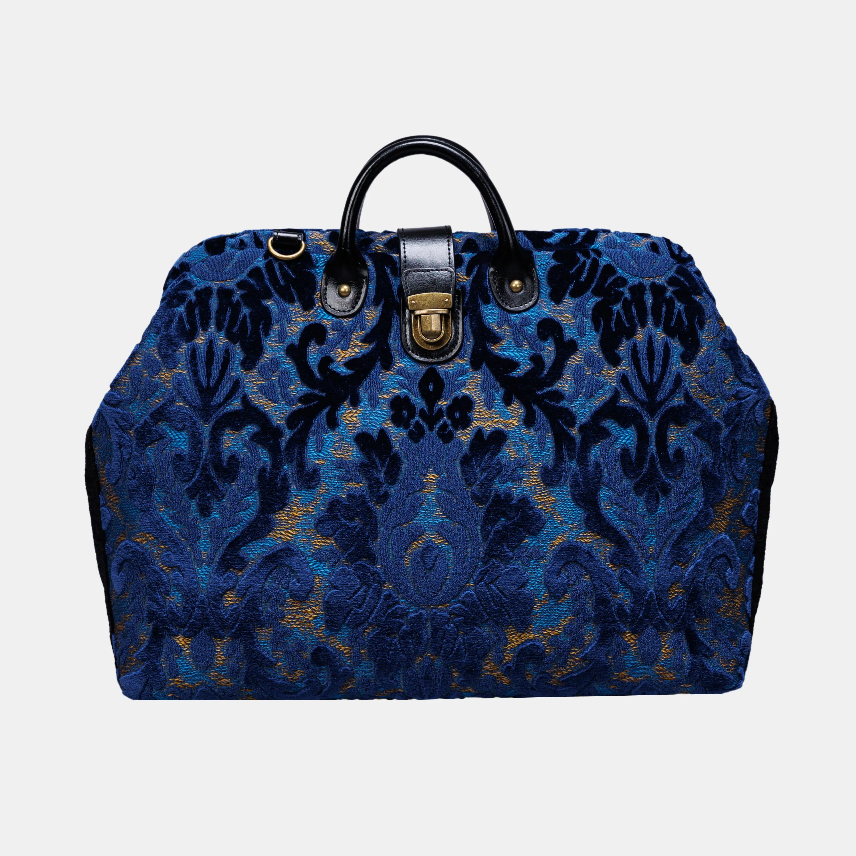 Burnout Velvet Navy Laptop Work Bag
