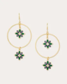 Camila Flower Charm Earrings