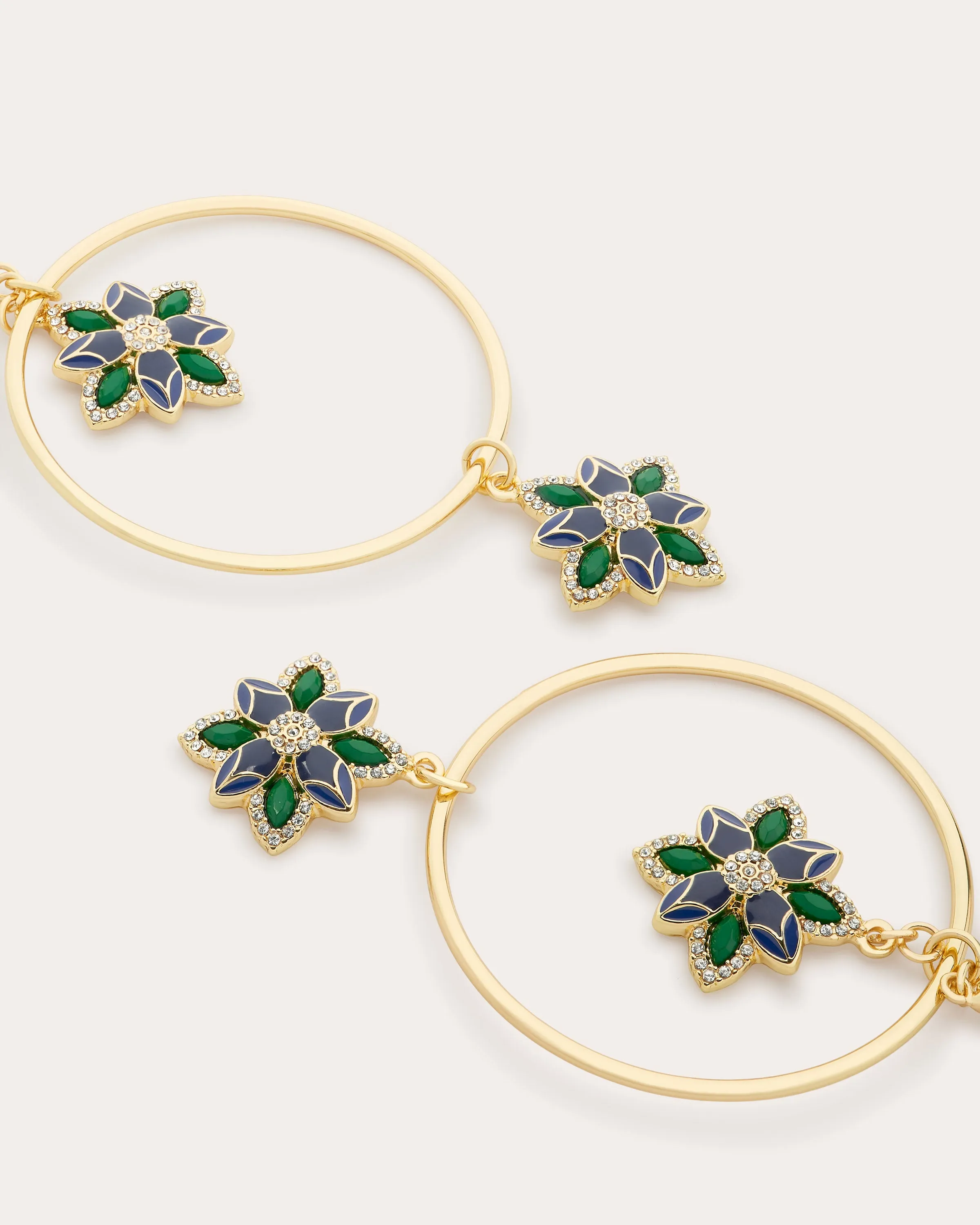 Camila Flower Charm Earrings