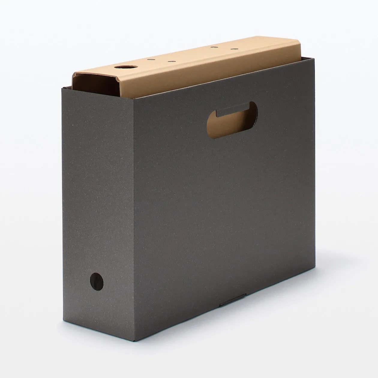 Cardboard File Box (5 Pack) - Dark Grey