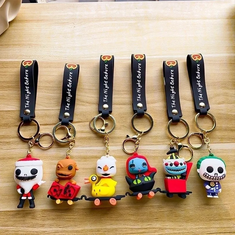 Cartoon Style Funny Clown Pvc Halloween Unisex Bag Pendant Keychain