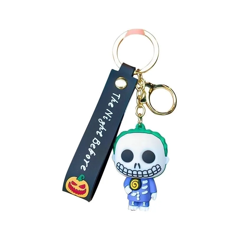 Cartoon Style Funny Clown Pvc Halloween Unisex Bag Pendant Keychain