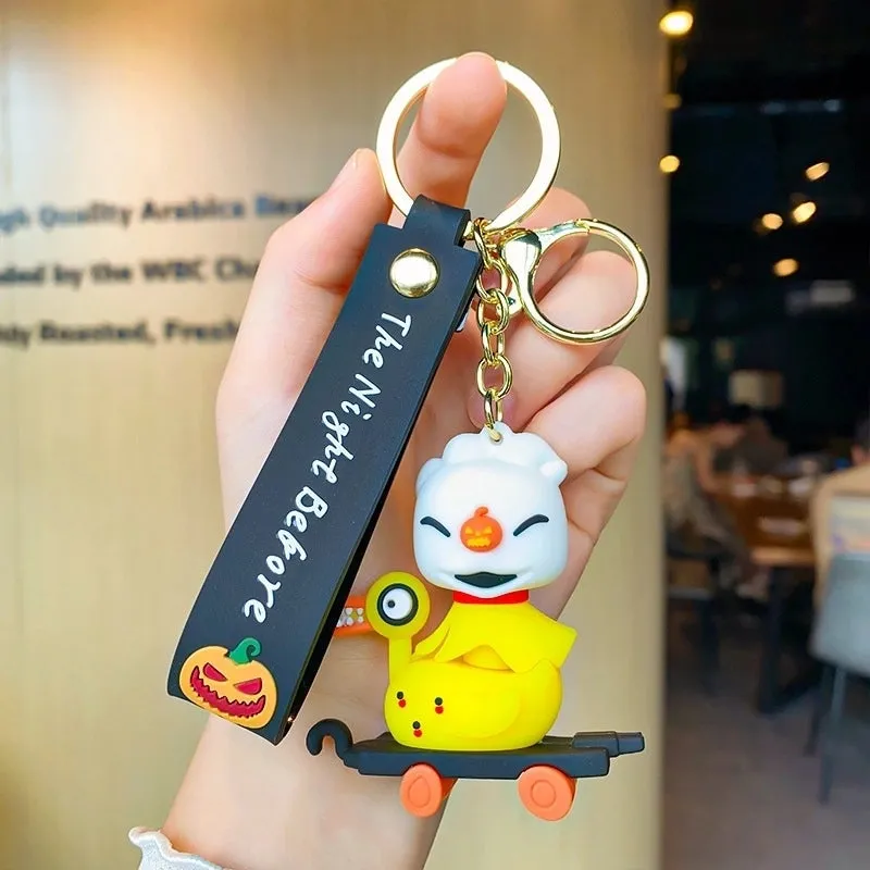 Cartoon Style Funny Clown Pvc Halloween Unisex Bag Pendant Keychain