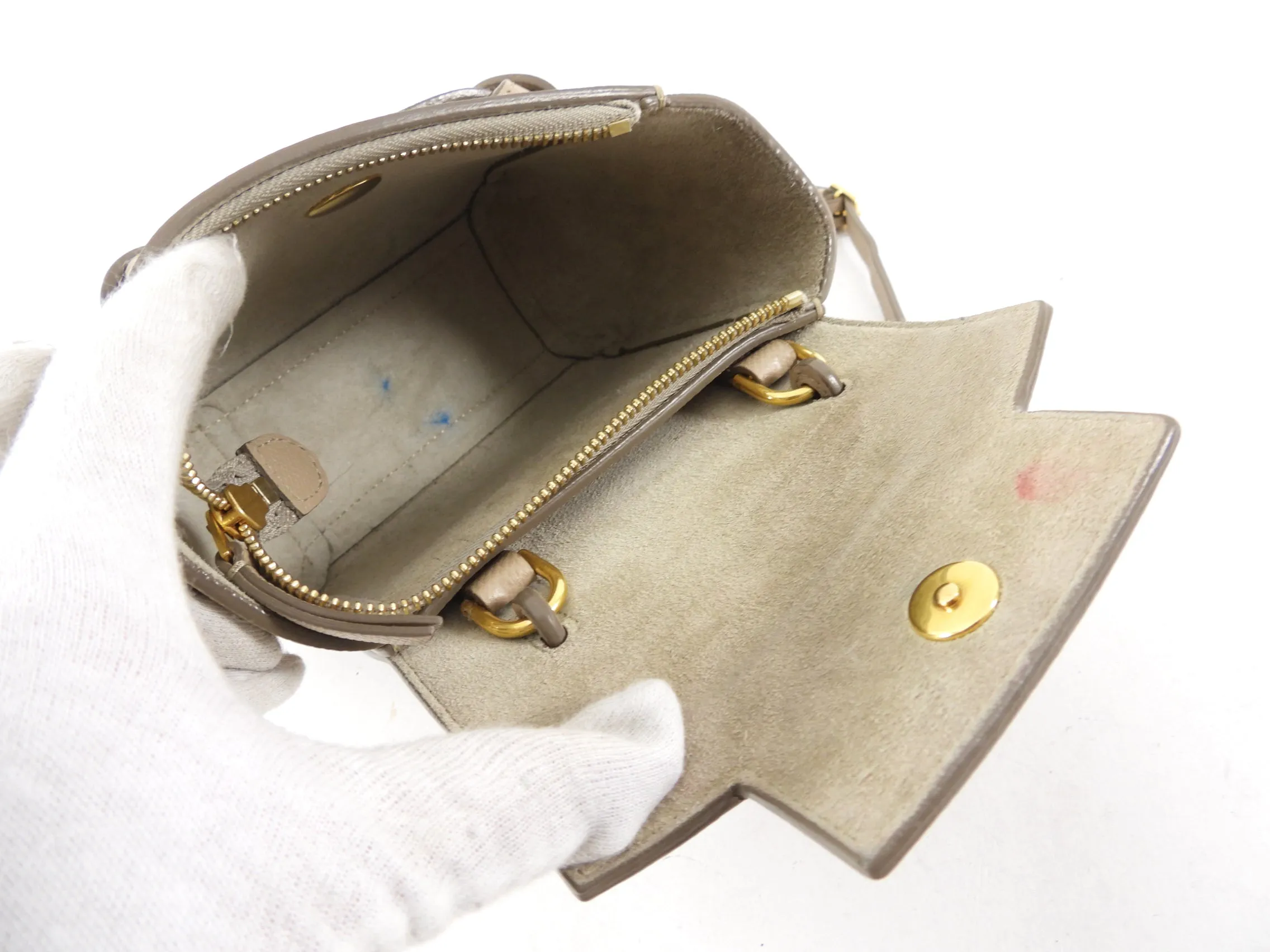 Celine Beige Pico Belt Bag Crossbody Bag