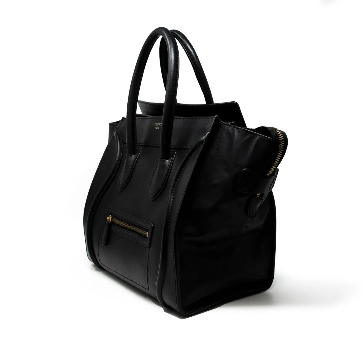 Celine Black Mini Luggage Tote
