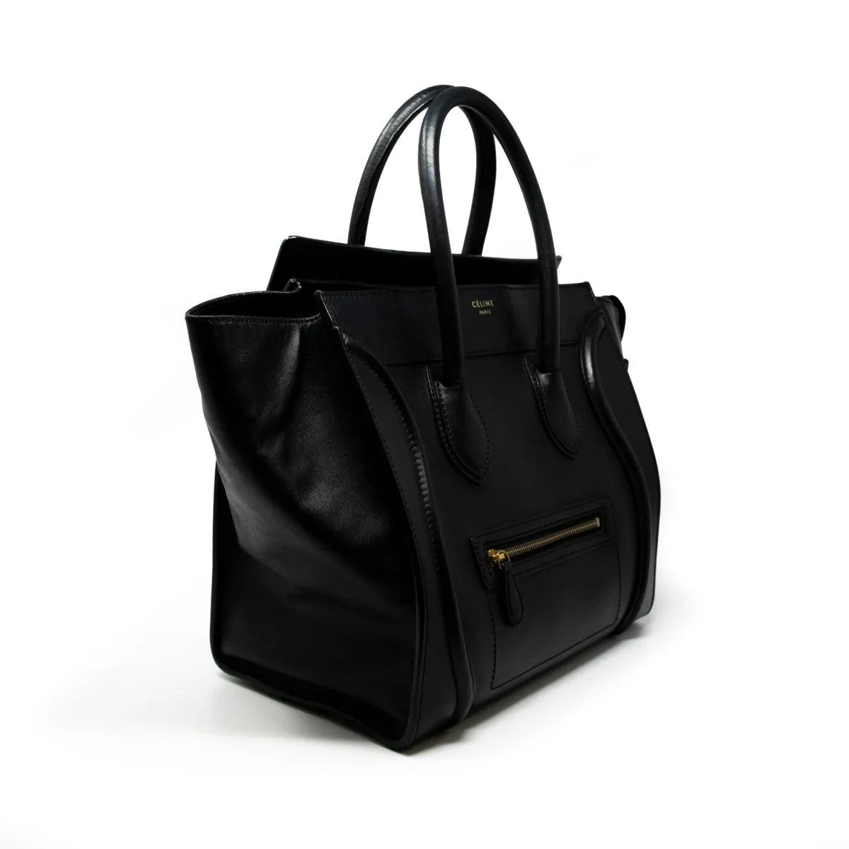 Celine Black Mini Luggage Tote