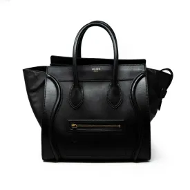 Celine Black Mini Luggage Tote