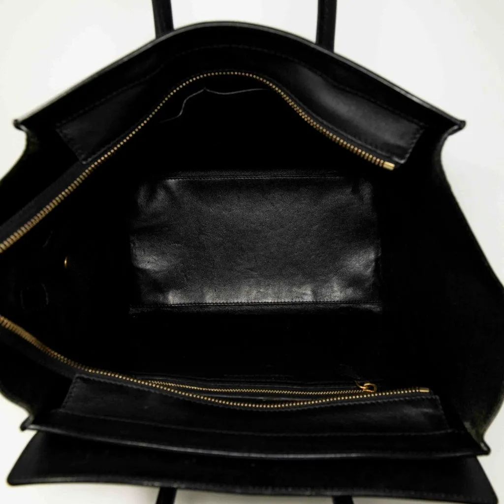 Celine Black Mini Luggage Tote