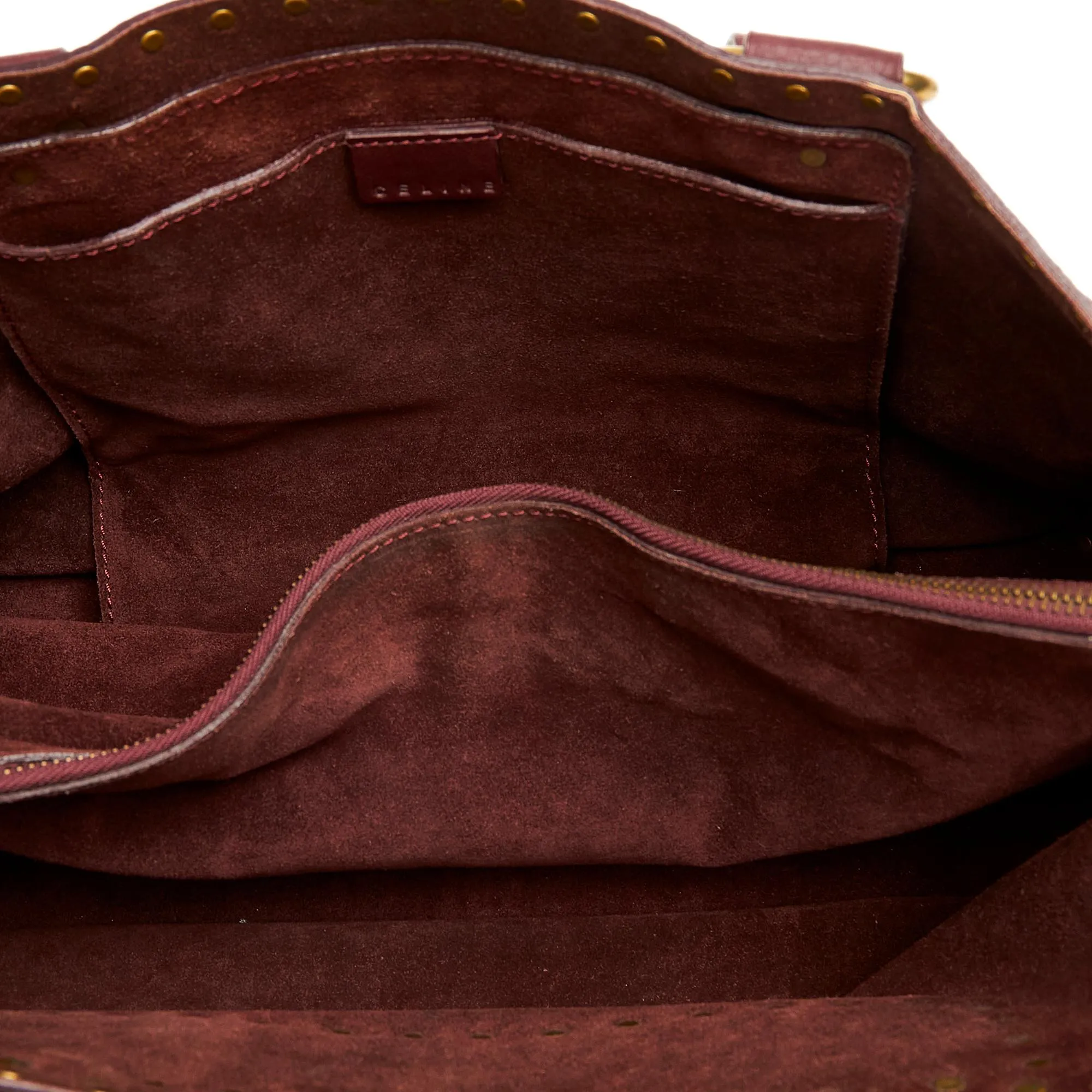 Celine Boogie Studded Leather Handbag