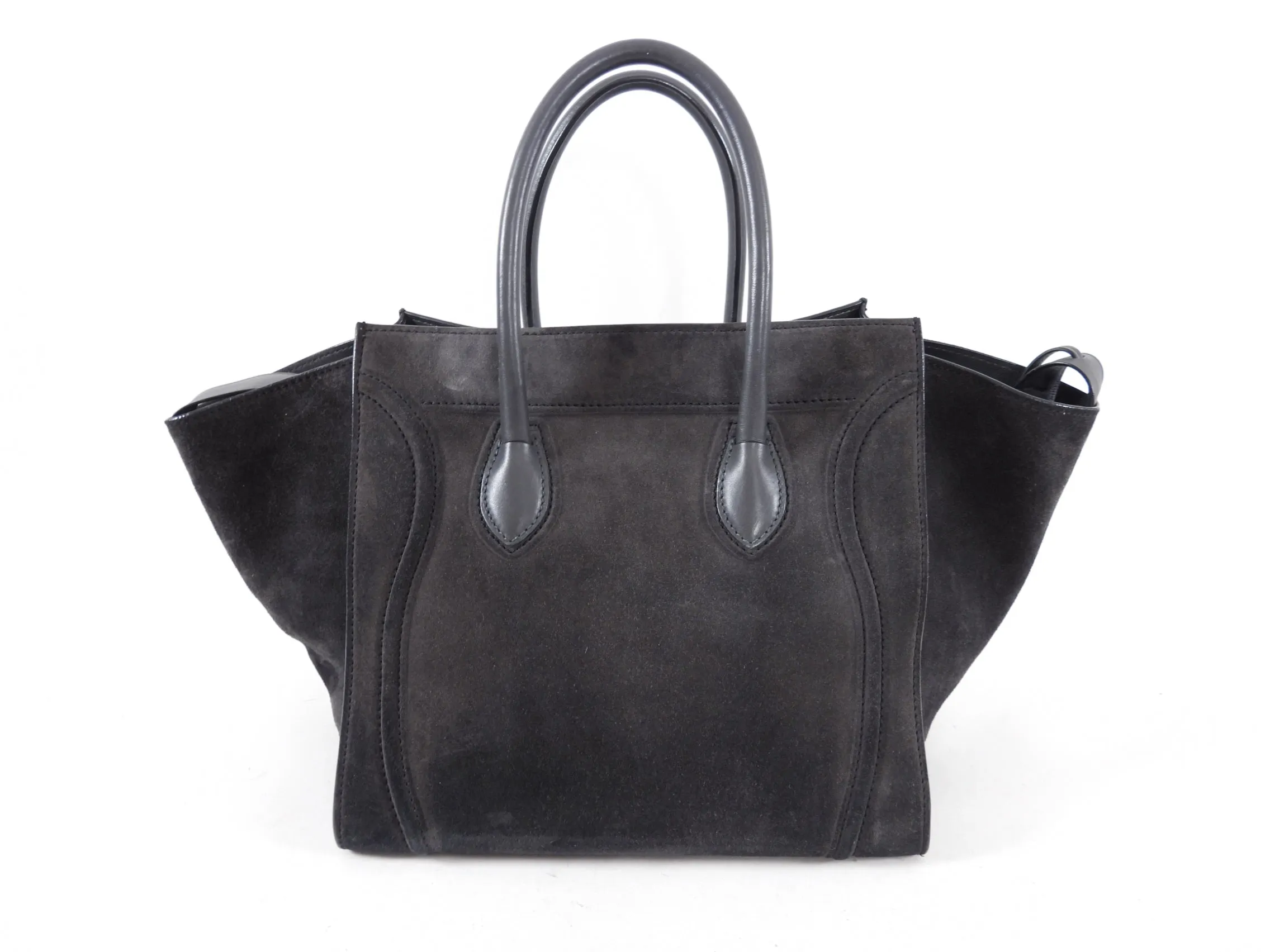 Celine Charcoal Grey Phantom Luggage Tote Bag