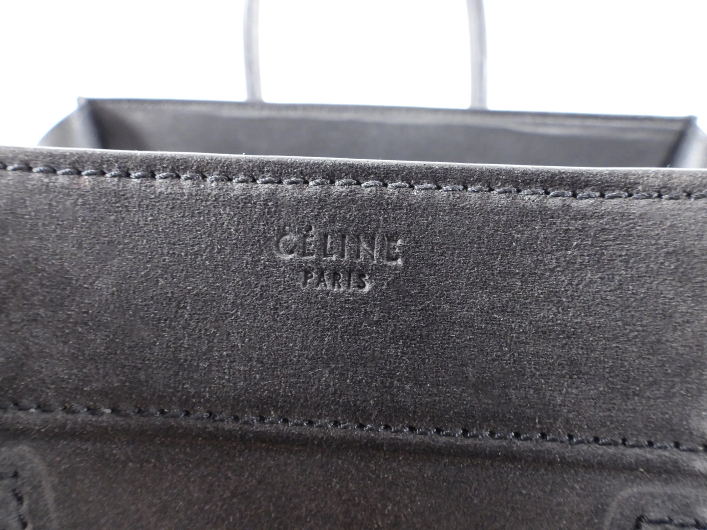 Celine Charcoal Grey Phantom Luggage Tote Bag